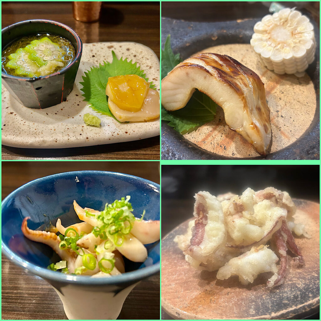 墨や　7月　＊活イカ推しのミナミの寿司店